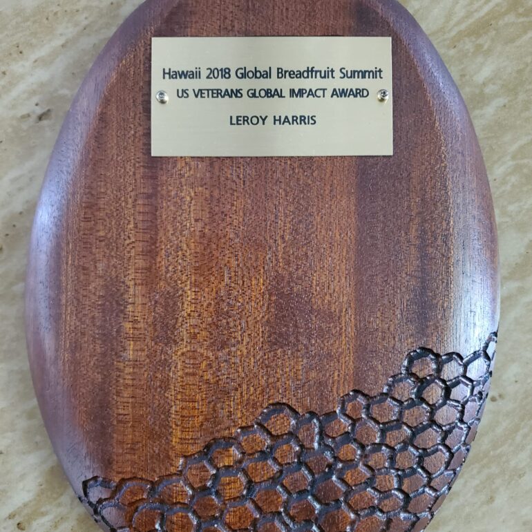 Global Breadfruit Award Leroy Harris 2018
